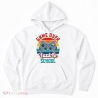 Game Over Back To School Funny Gamer Hoodie thumb 0