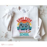 Game Over Back To School Funny Gamer Sweatshirt thumb 2