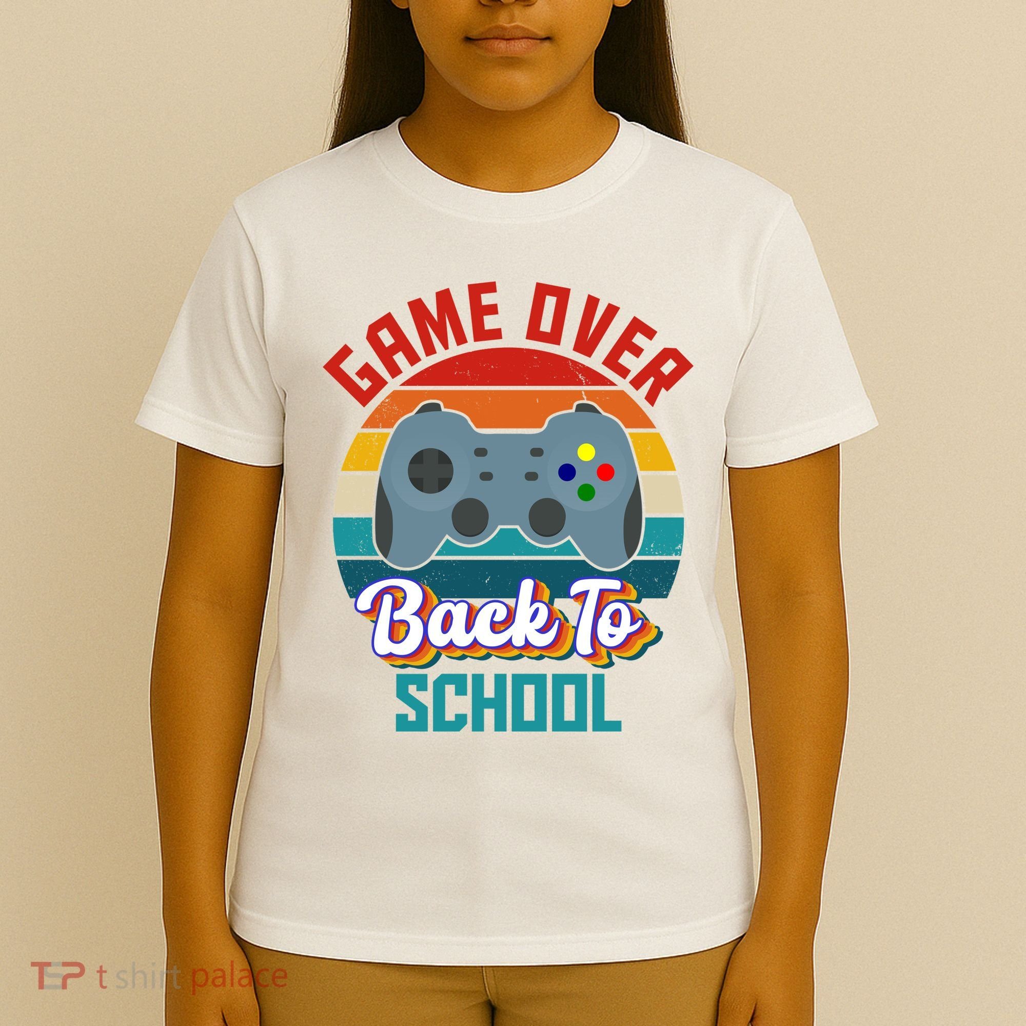 Game Over Back To School Funny Gamer T-Shirt