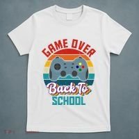 Game Over Back To School Funny Gamer T-Shirt thumb 5