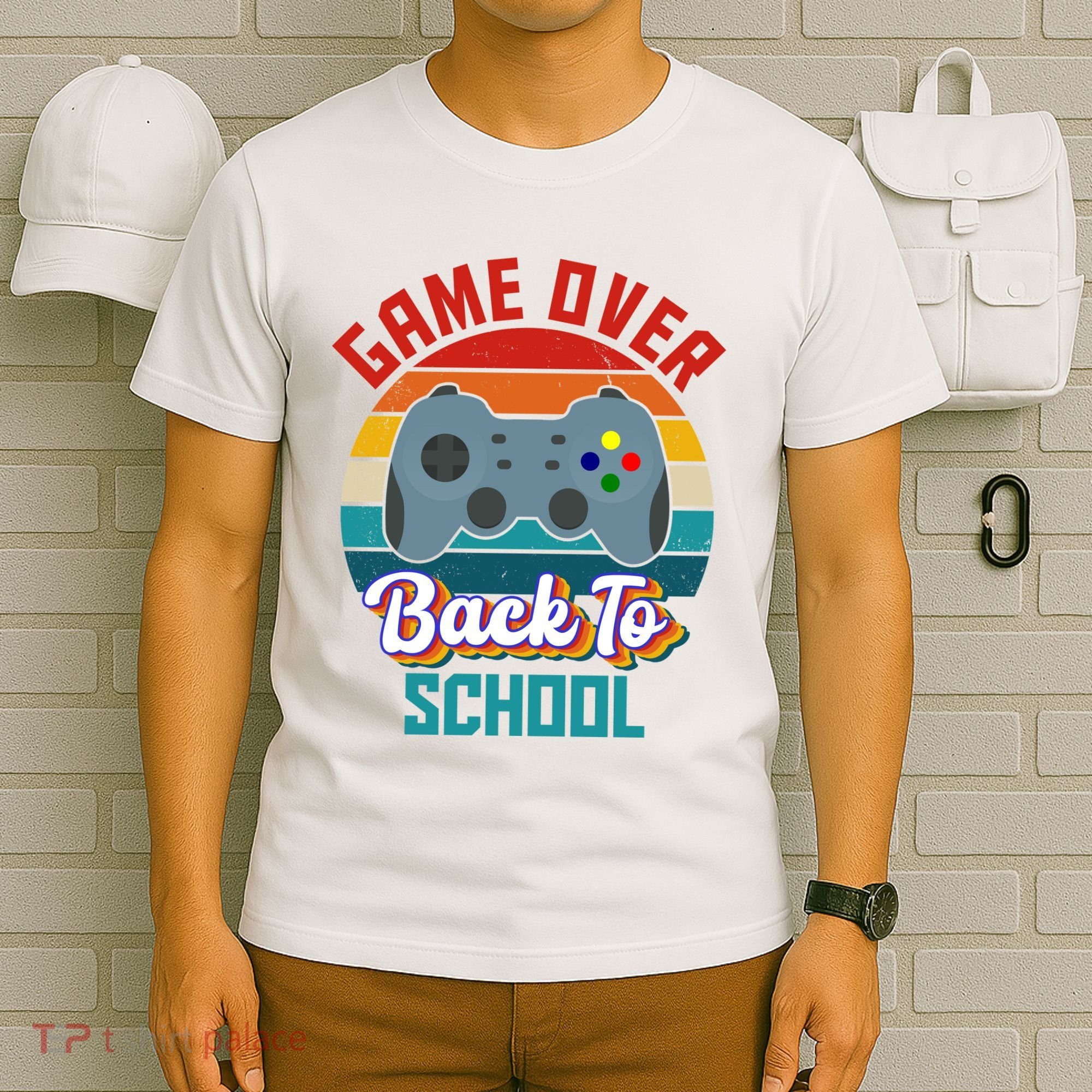 Game Over Back To School Funny Gamer T-Shirt
