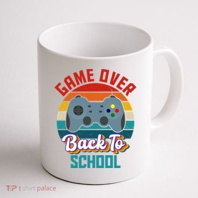 Game Over Back To School Funny Gamer Coffee Mug back