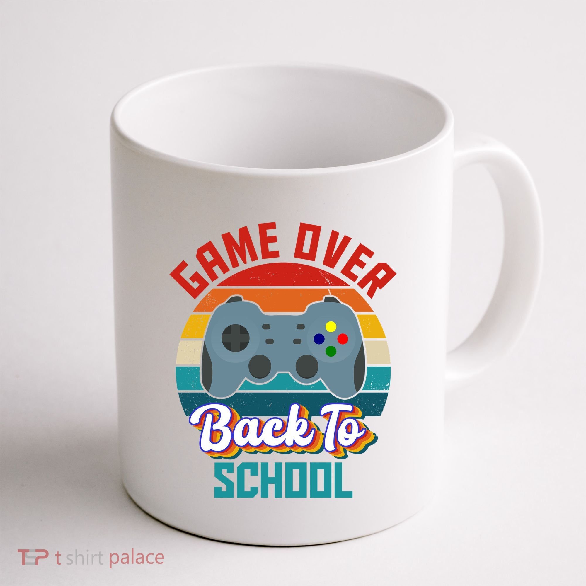Game Over Back To School Funny Gamer Coffee Mug
