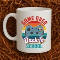 Game Over Back To School Funny Gamer Coffee Mug thumb 2