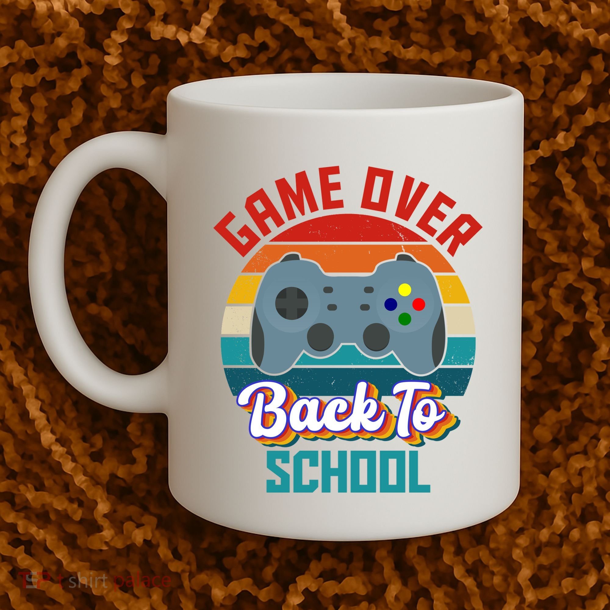 Game Over Back To School Funny Gamer Coffee Mug