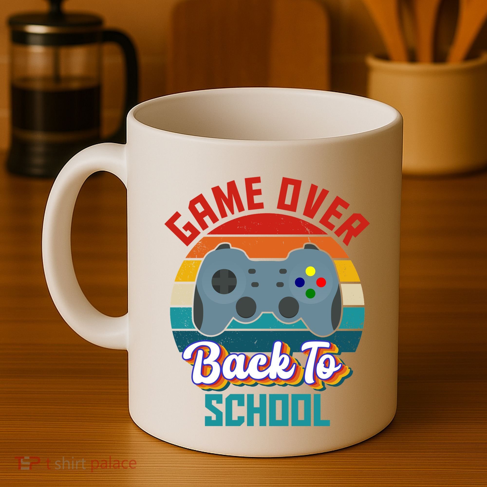 Game Over Back To School Funny Gamer Coffee Mug