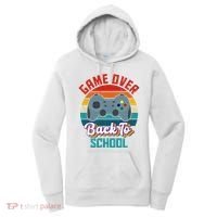 Game Over Back To School Funny Gamer Women's Hoodie thumb 0