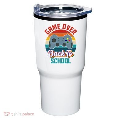 Game Over Back To School Funny Gamer Tumbler