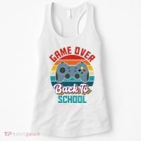 Game Over Back To School Funny Gamer Women's Tank Top thumb 0