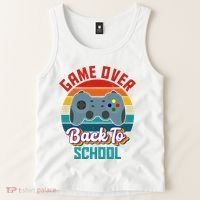 Game Over Back To School Funny Gamer Tank Top thumb 2