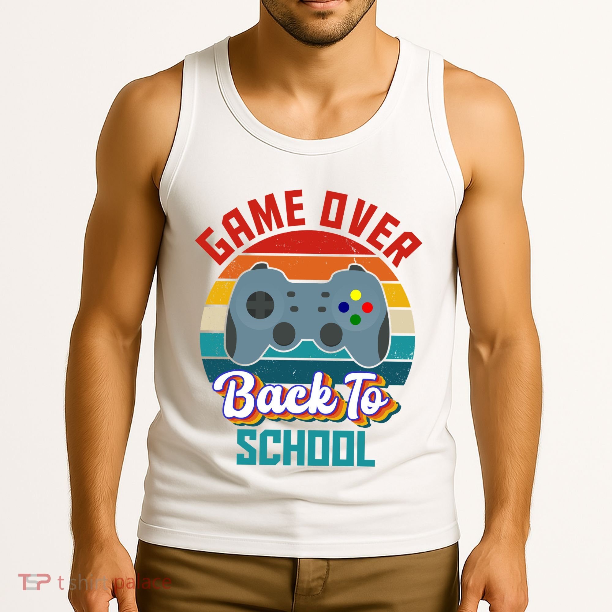 Game Over Back To School Funny Gamer Tank Top