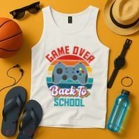 Game Over Back To School Funny Gamer Tank Top thumb 4