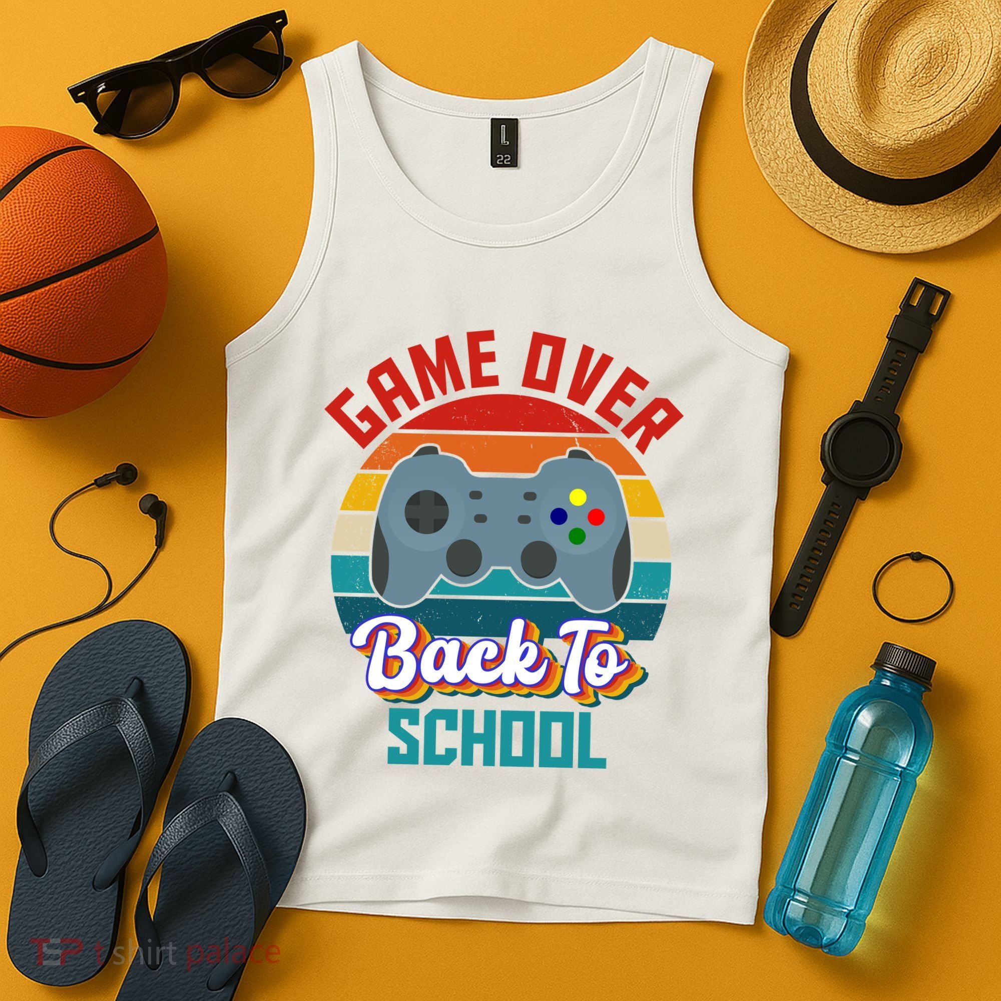 Game Over Back To School Funny Gamer Tank Top