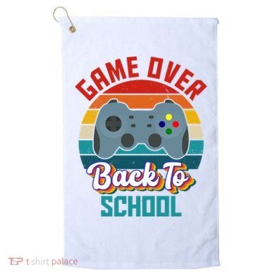 Game Over Back To School Funny Gamer Golf Towel