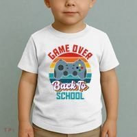 Game Over Back To School Funny Gamer Toddler T-Shirt thumb 2