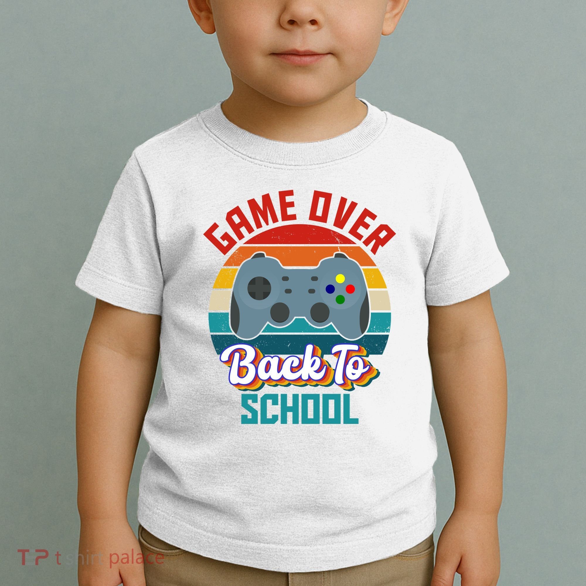 Game Over Back To School Funny Gamer Toddler T-Shirt