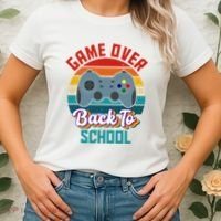 Game Over Back To School Funny Gamer Women's T-Shirt thumb 2