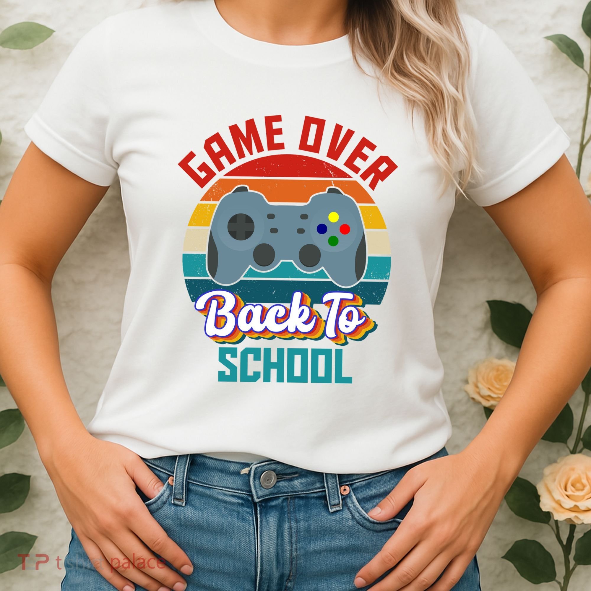 Game Over Back To School Funny Gamer Women's T-Shirt