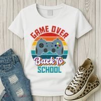 Game Over Back To School Funny Gamer Women's T-Shirt thumb 3