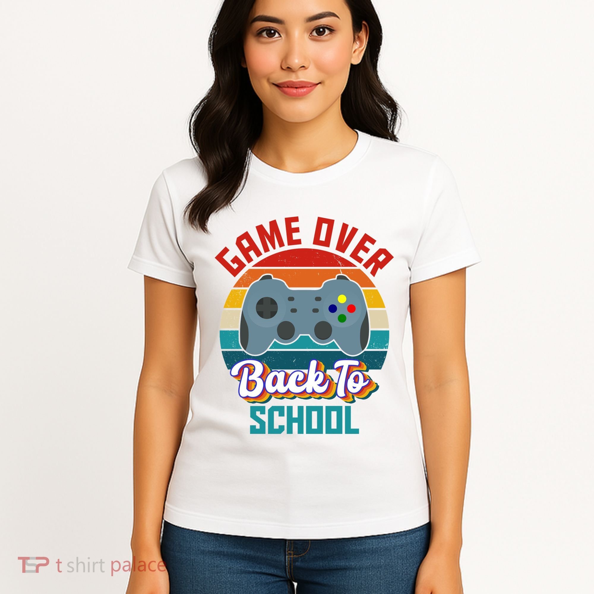 Game Over Back To School Funny Gamer Women's T-Shirt
