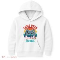 Game Over Back To School Funny Gamer Kids Hoodie thumb 0