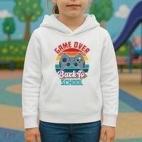 Game Over Back To School Funny Gamer Kids Hoodie thumb 3