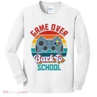 Game Over Back To School Funny Gamer Kids Long Sleeve Shirt thumb 0