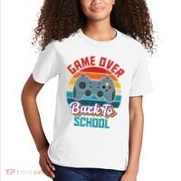 Game Over Back To School Funny Gamer Kids T-Shirt thumb 2