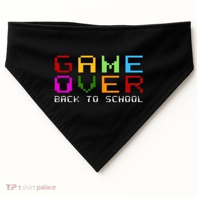 Game Over Back To School USA-Made Doggie Bandana