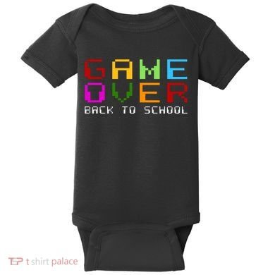 Game Over Back To School Baby Bodysuit