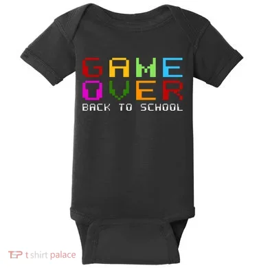 Game Over Back To School Baby Bodysuit