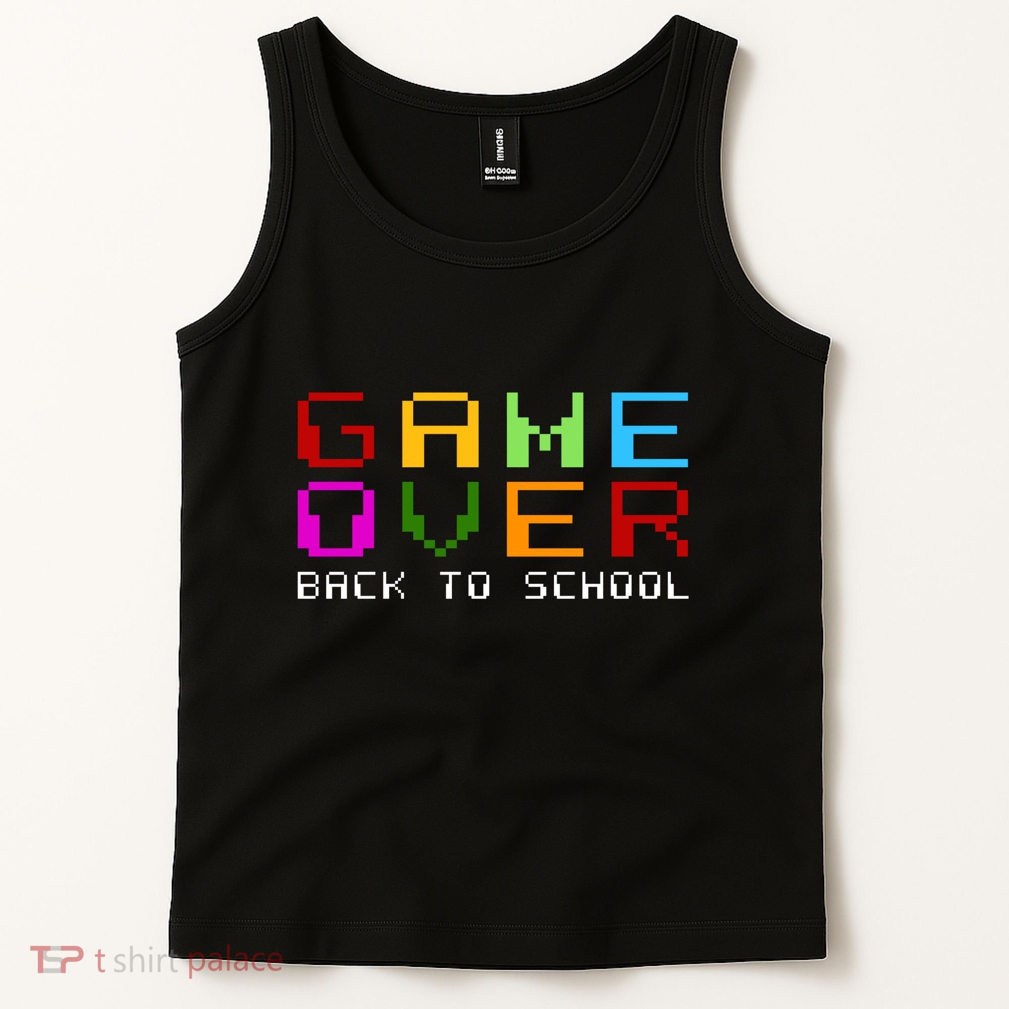 Game Over Back To School Tank Top