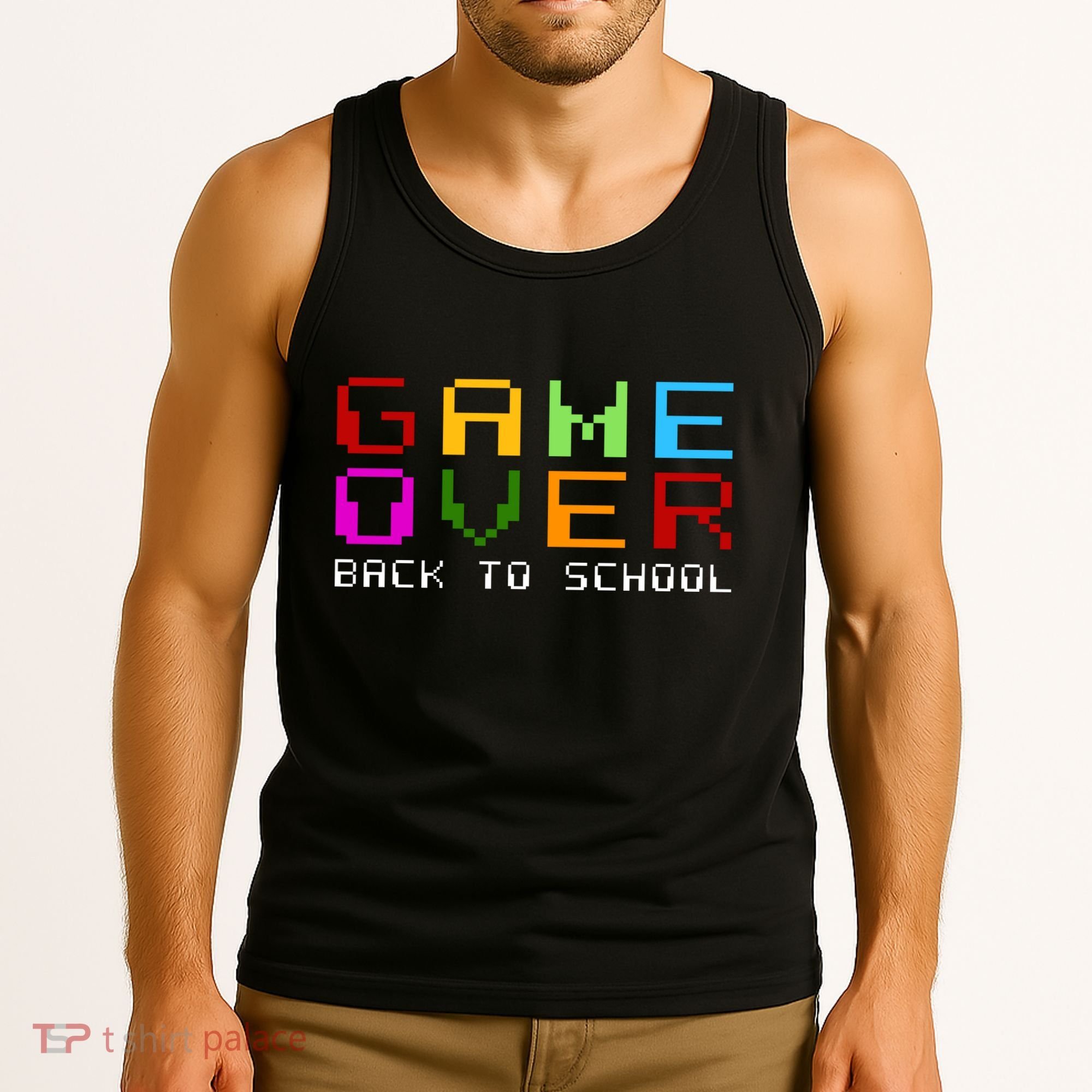 Game Over Back To School Tank Top