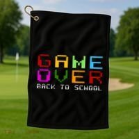 Game Over Back To School Golf Towel thumb 1