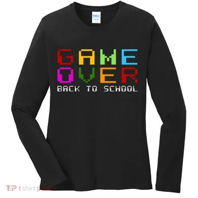 Game Over Back To School Women's Long Sleeve Shirt