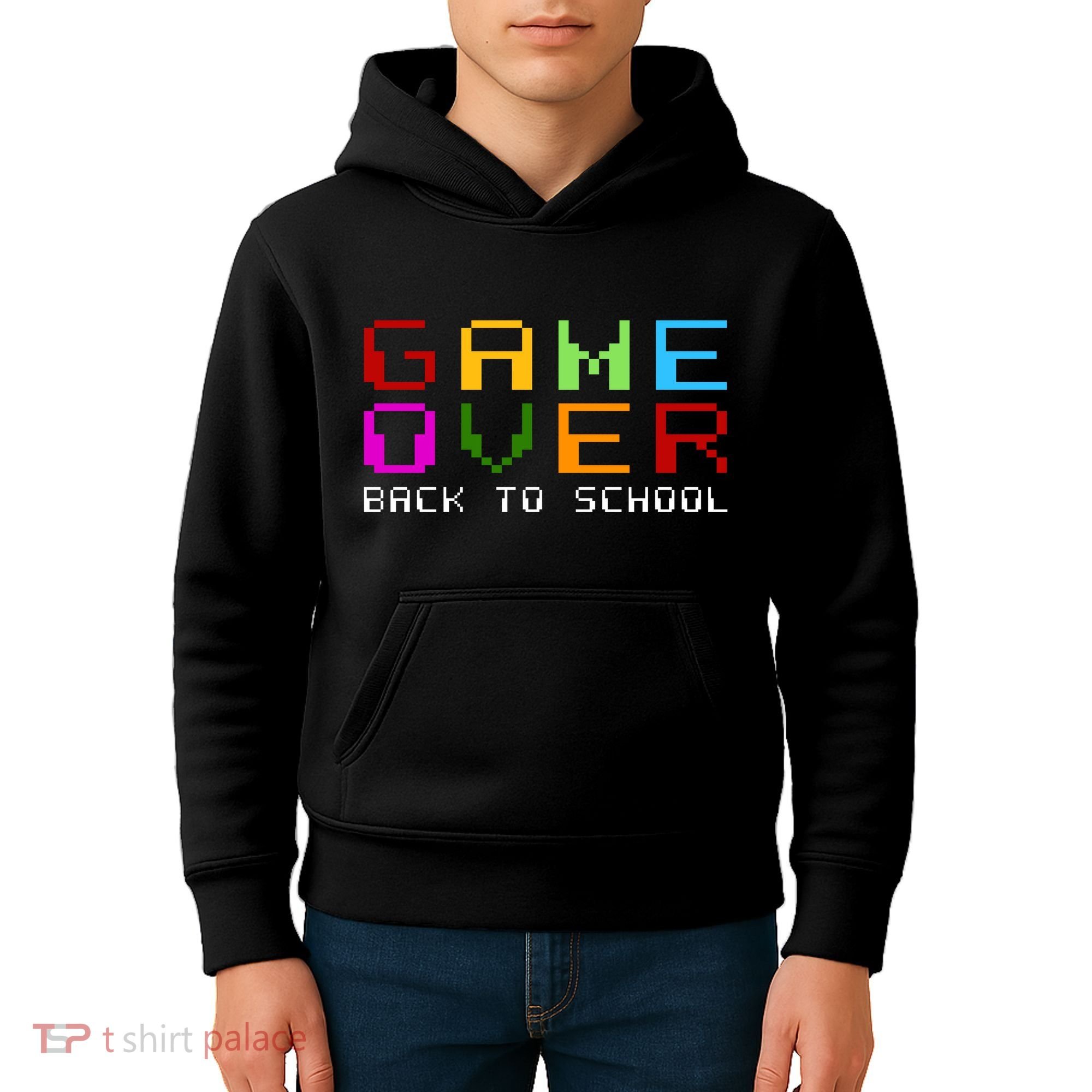 Game Over Back To School Kids Hoodie