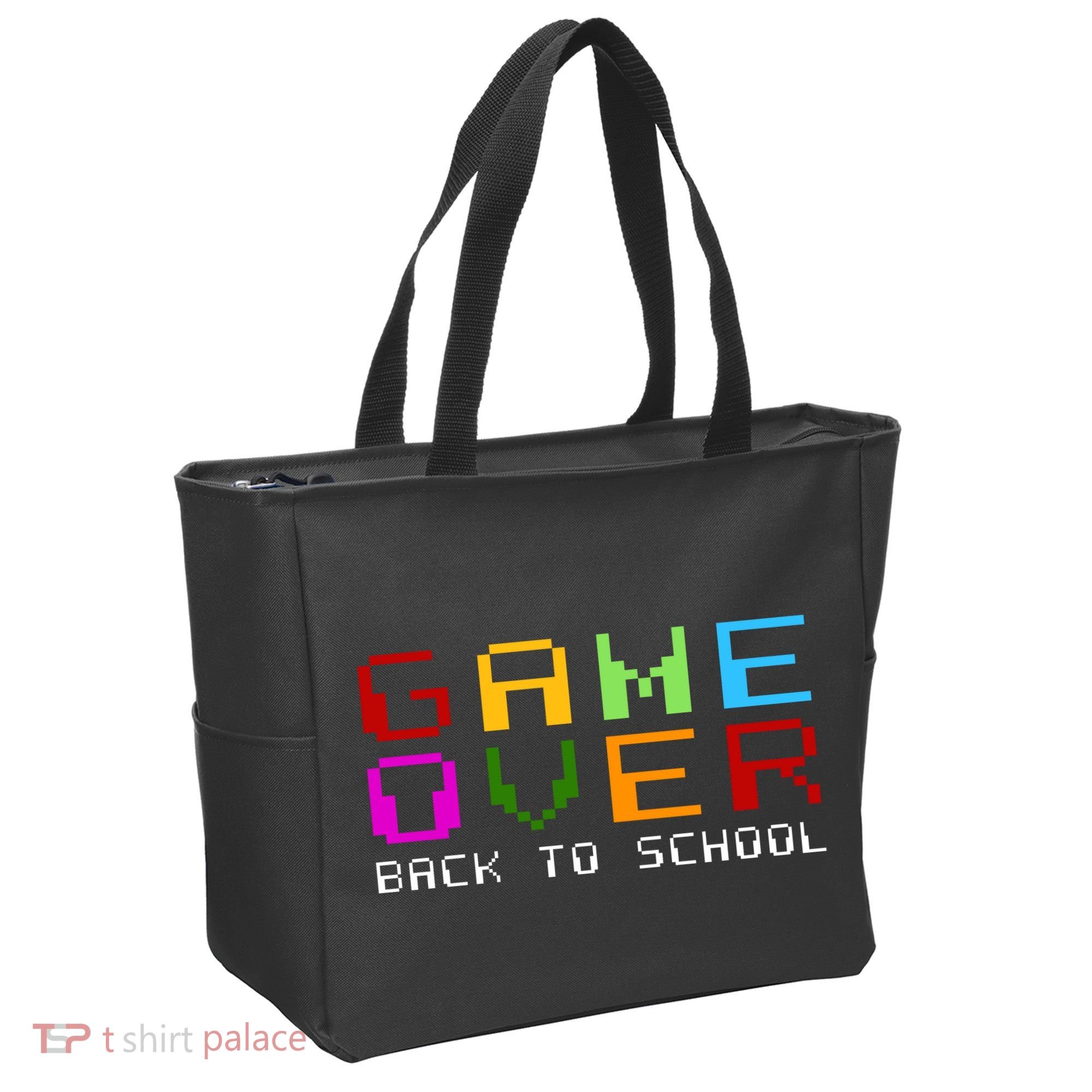 Game Over Back To School Tote Bag