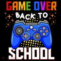 Game Over Back To School Funny Backpack thumb 2