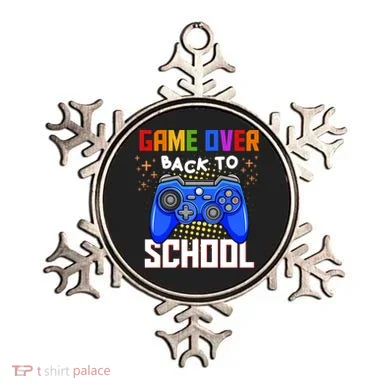 Game Over Back To School Funny Ornament