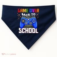 Game Over Back To School Funny USA-Made Doggie Bandana thumb 0