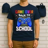 Game Over Back To School Funny T-Shirt thumb 6