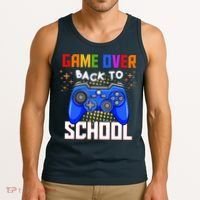 Game Over Back To School Funny Tank Top thumb 3