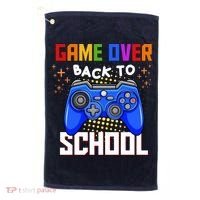 Game Over Back To School Funny Golf Towel thumb 0
