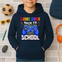 Game Over Back To School Funny Kids Hoodie thumb 2