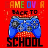 Game Over Back To School Funny Santa Hat thumb 1