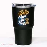 Get On Board With The Lord Surfing Tumbler thumb 0