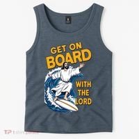 Get On Board With The Lord Surfing Tank Top thumb 2