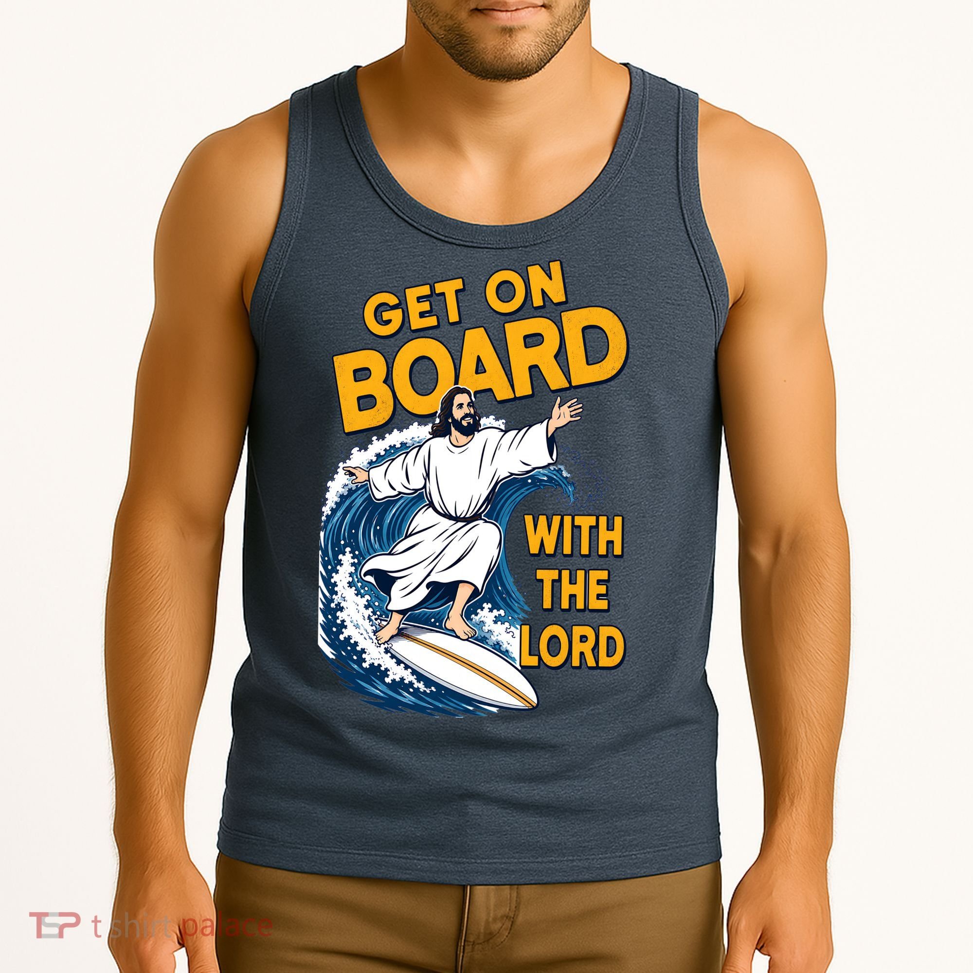 Get On Board With The Lord Surfing Tank Top