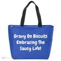 Gravy On Biscuits Embracing The Saucy Life Funny Breakfast Gift Tote Bag thumb 0