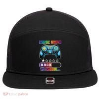 Game Over Back To School Gamer 7 Panel Mesh Trucker Snapback Hat thumb 0